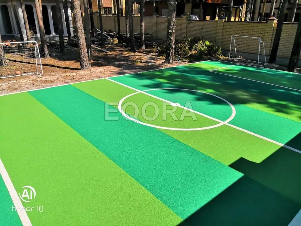 Резиновое покрытие для футбольного поля из крошки в Жуковском